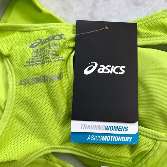 ASICS NWT Lime Green Sports Bra Women XS - Picture 9 of 11